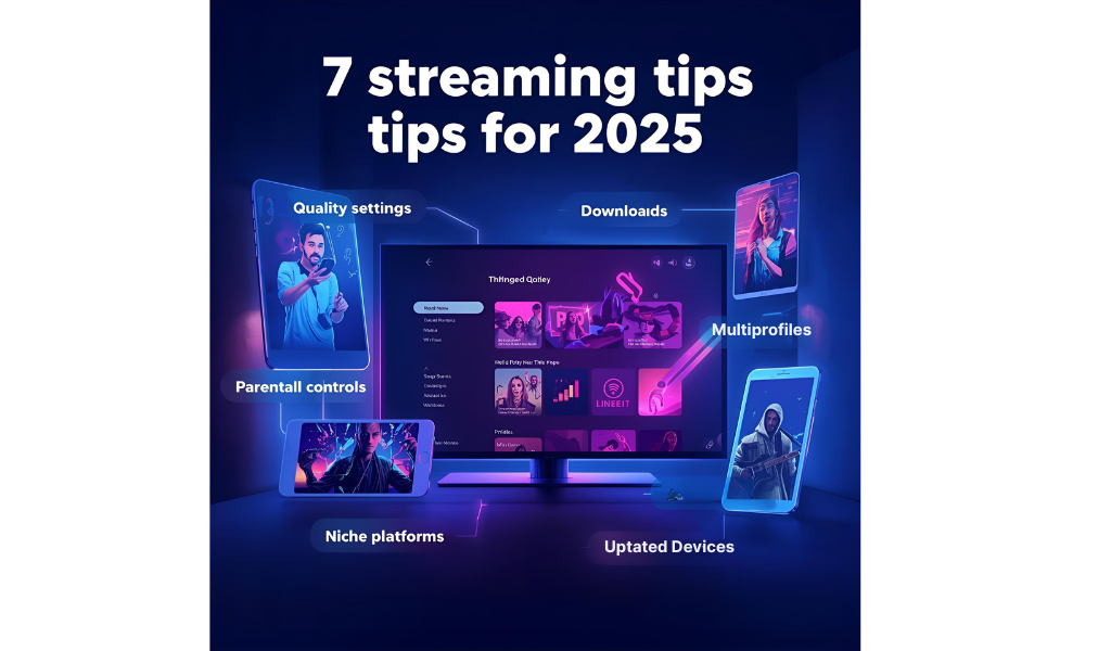 Family streaming TV with multiple devices, enjoying smooth playback